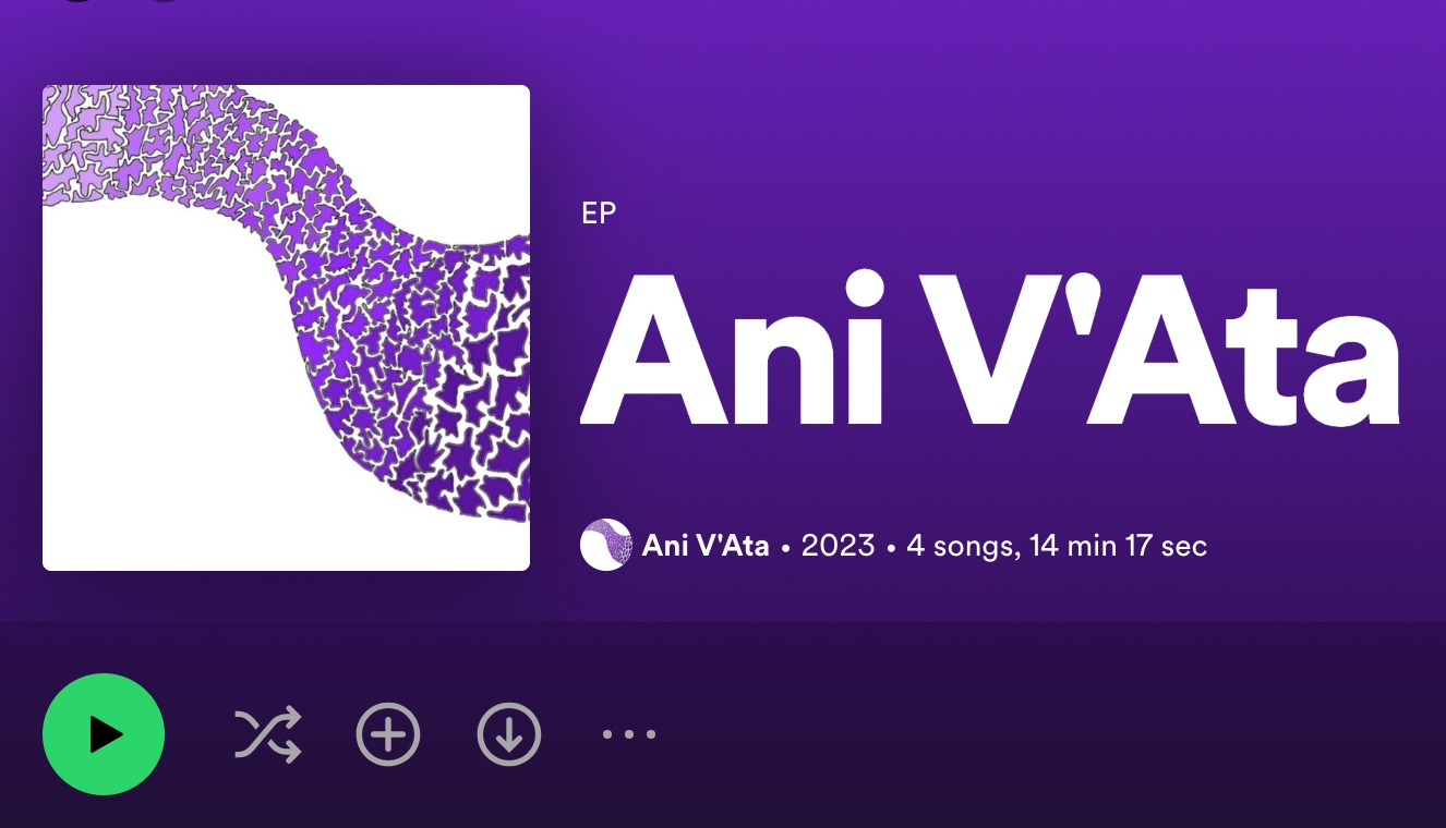 Screenshot of a Spotify album page called 